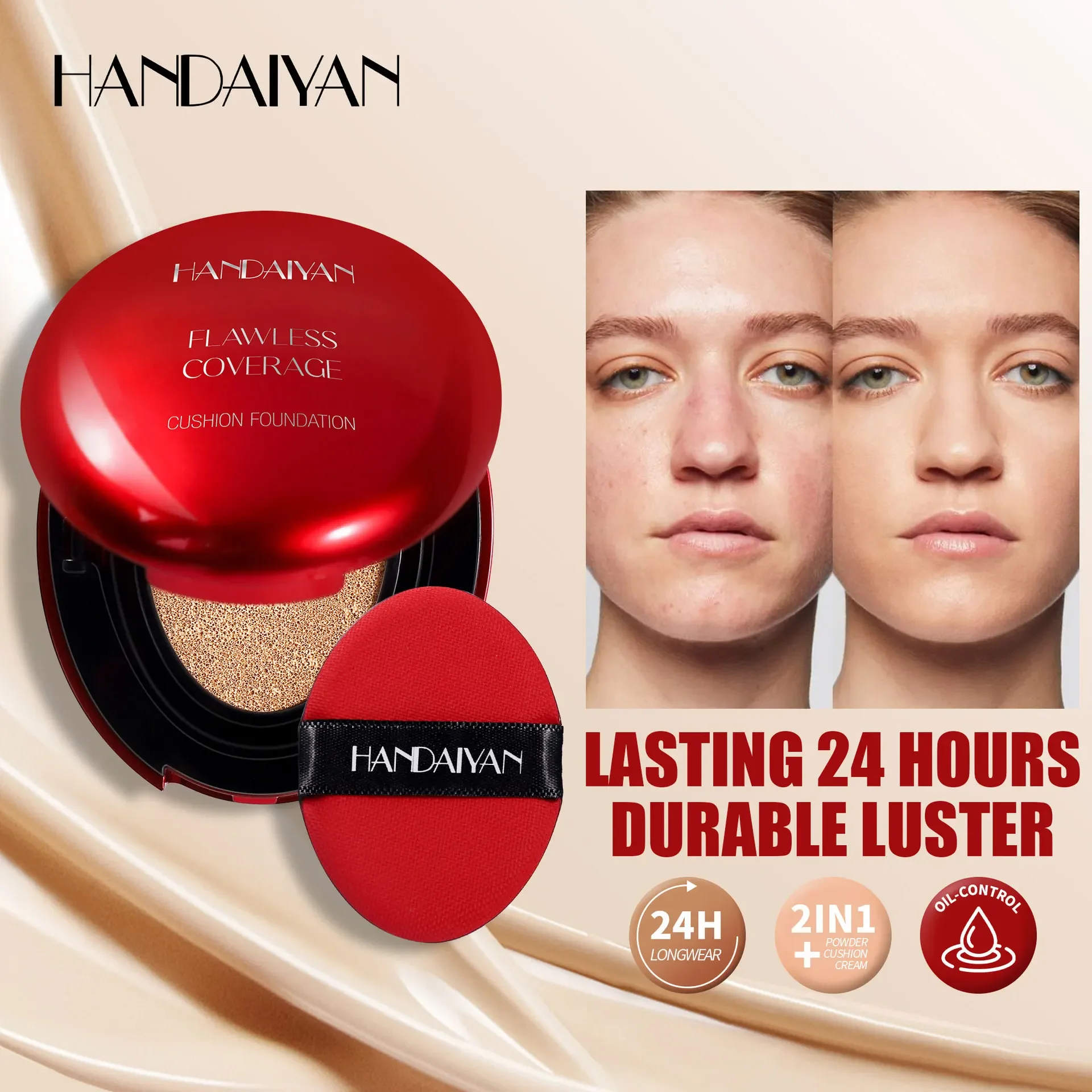 Bb Cushion Korean - Base de almofada de ar coreana-corretivo