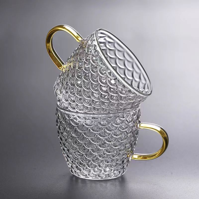 Korean Tea Set - Copos de chá de vidro pequenos