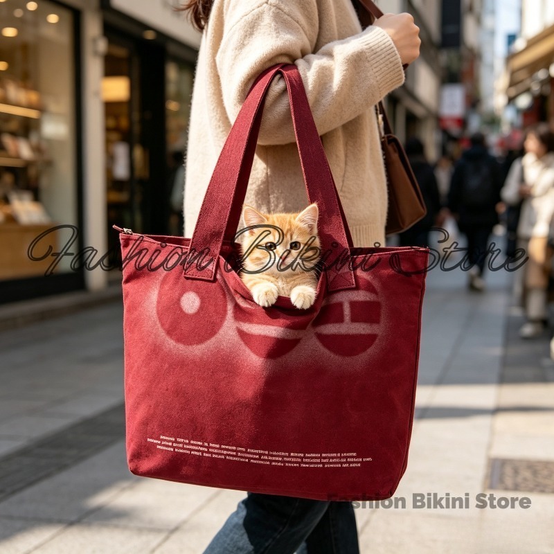 Korean Daily Lifestyle - Nova Bolsa de Ombro de Lona