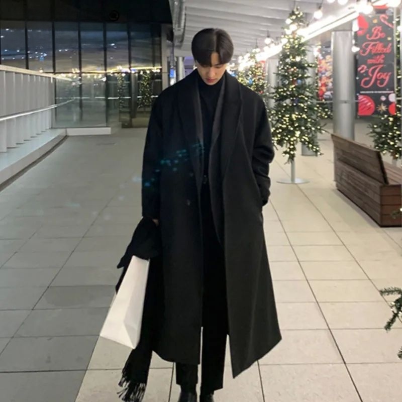 Korean Girls Lifestyle - Casaco Masculino Estilo Coreano Solto e