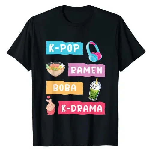 Korean Girls Lifestyle - Camiseta de Moda para Fãs de