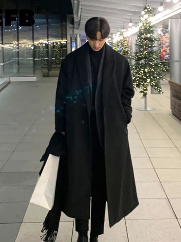 Korean Girls Lifestyle - Casaco Masculino Estilo Coreano Solto Casual