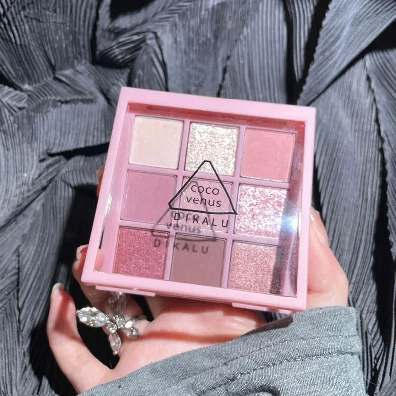 9 cores paleta de sombra rosa  - Korean Tea Set avaliação e preço