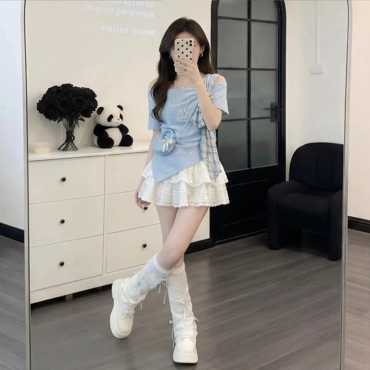Conjunto Feminino Coreano de V - Korean Lifestyle avaliação e preço