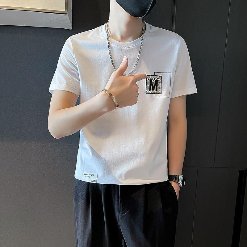 Camiseta Masculina de Manga Cu - Korean Daily Lifestyle avaliação e preço