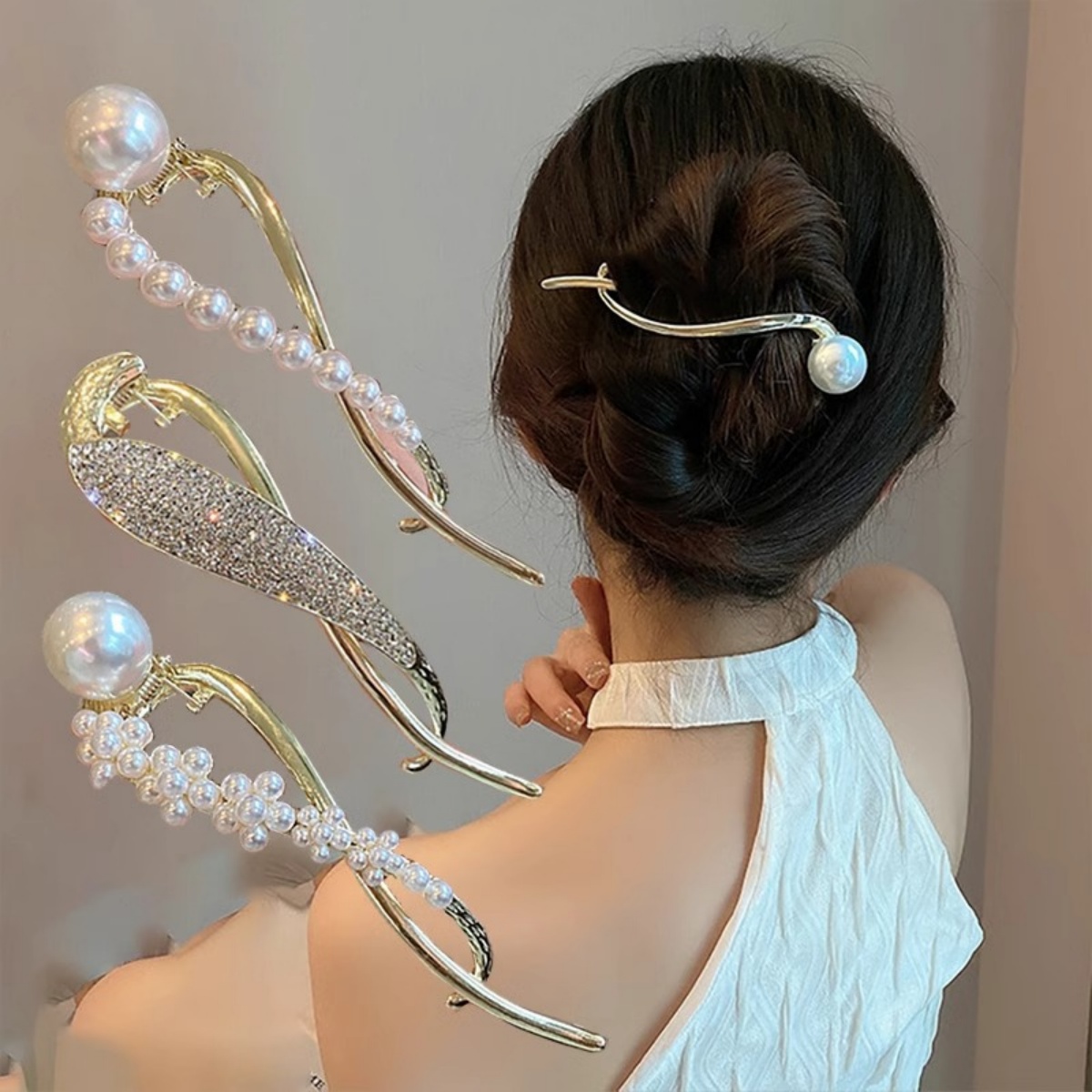 Elegante glitter pérola grampo - Korean Daily Lifestyle avaliação e preço