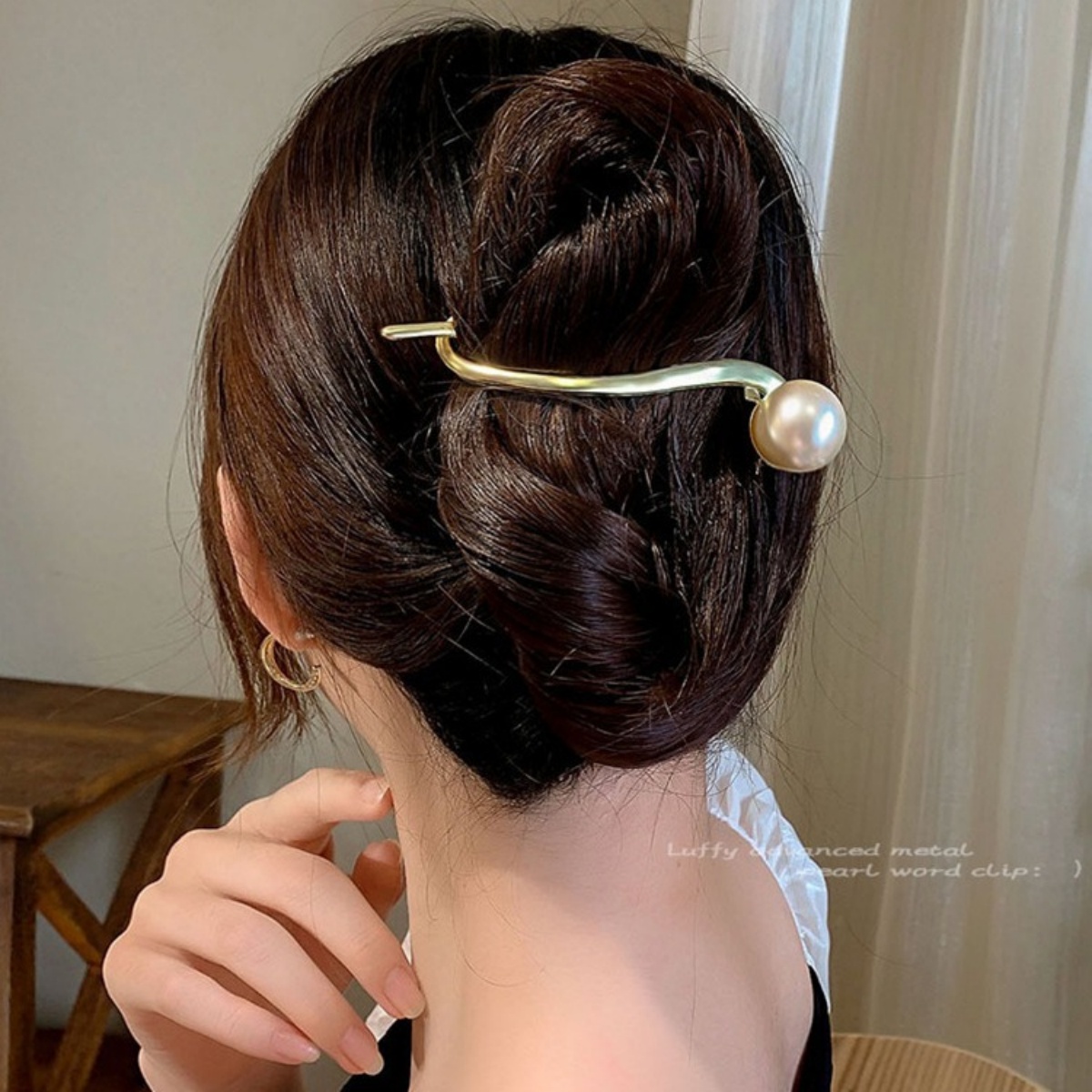 Elegante glitter pérola grampo - Korean Daily Lifestyle avaliação e preço