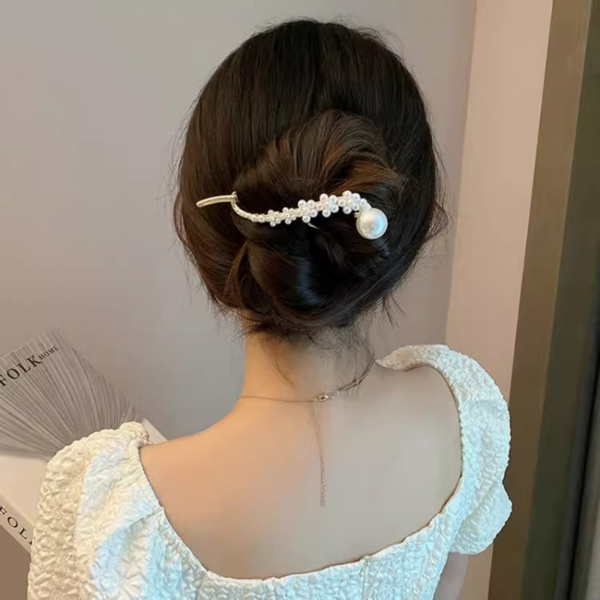 Elegante glitter pérola grampo - Korean Daily Lifestyle avaliação e preço