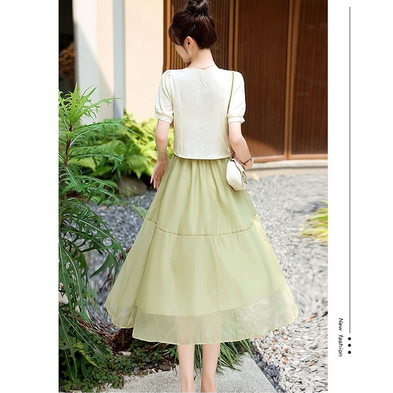 Conjunto gracioso de saia verd - Korean Lifestyle avaliação e preço