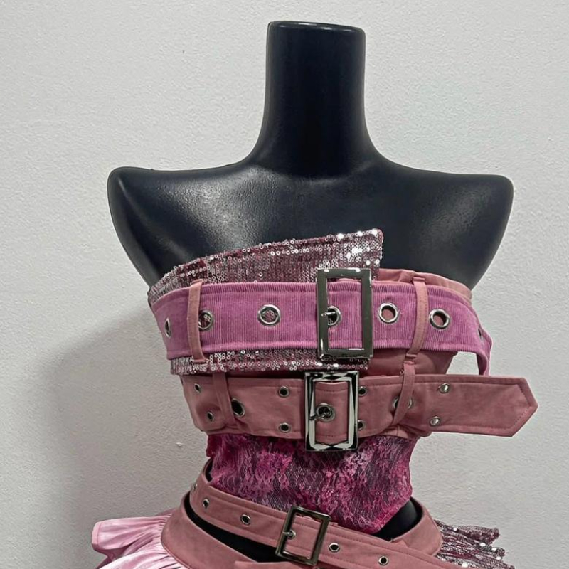 Estilo punk mulher 2 peça defi - Korean Lifestyle avaliação e preço