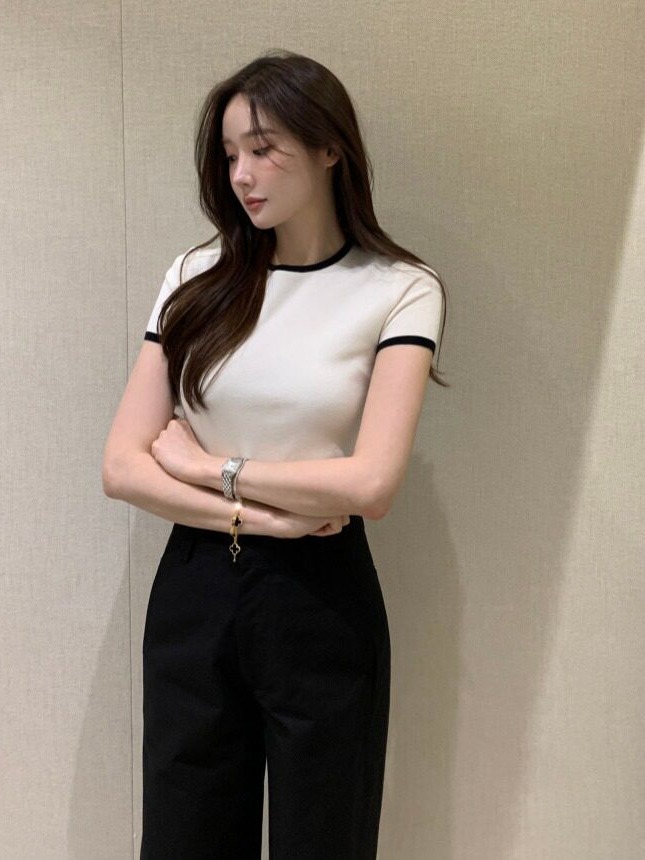 Suéter de Malha Fino com Bloco - Korean Daily Lifestyle avaliação e preço